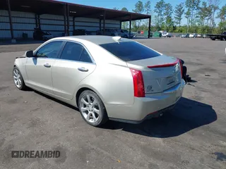 2015 Cadillac ATS Sedan Luxury RWD with VIN 1G6AB5RX4F0140981, listed as a IAAI auction lot 41889433 with 80,466 mi miles. Bid and sale history available at carsss.com. Image 3.