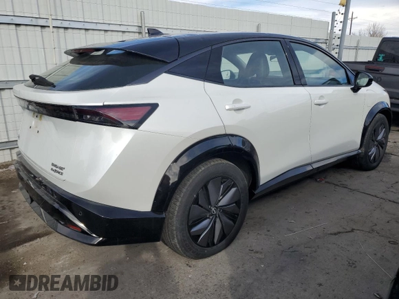 2023 Nissan ARIYA Evolve+ z VIN JN1DF0BB6PM709617, wystawiony jako Copart lot #43795565 z przebiegiem 13 012 mil mil oraz Nie do naprawy • Non repairable. Historia ofert i sprzedaży dostępna na DreamBid. Obrazek 3.