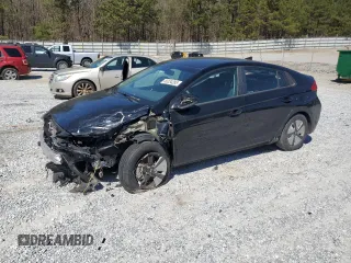 2017 Hyundai Ioniq Blue with VIN KMHC65LC5HU047877, listed as a Copart auction lot 50234285 with 131,058 mi miles and Salvage Title. Bid and sale history available at DreamBid. Image 1.