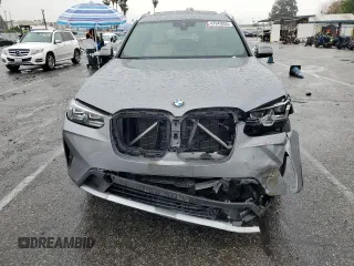 2023 BMW X3 sDrive30i with VIN 5UX43DP08P9S82575, listed as a Copart auction lot 47843655 with 4,696 mi miles and Salvage Title. Bid and sale history available at DreamBid. Image 5.
