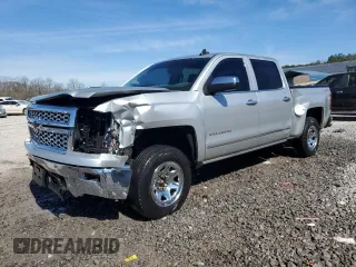2015 Chevrolet Silverado 1500 LTZ with VIN 3GCUKSEC0FG115566, listed as a Copart auction lot 45462625 with 217,585 mi miles and Salvage Title. Bid and sale history available at carsss.com. Image 1.