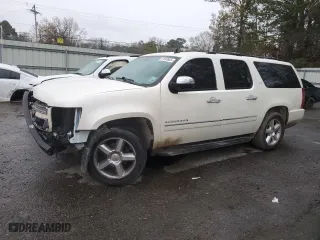 2014 Chevrolet Suburban LTZ with VIN 1GNSCKE02ER164302, listed as a Copart auction lot 41640685 with 130,389 mi miles and Salvage Title. Bid and sale history available at carsss.com. Image 1.