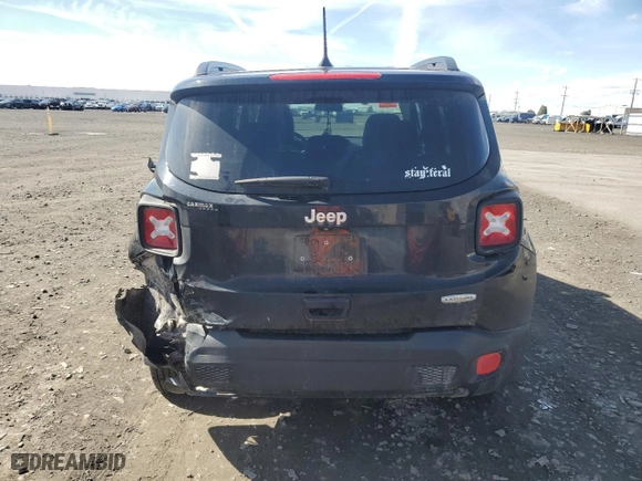 2018 Jeep Renegade Latitude with VIN ZACCJBBB0JPH56945, listed as a Copart auction lot 50449385 with 76,939 mi miles and Salvage Title. Bid and sale history available at carsss.com. Image 6.