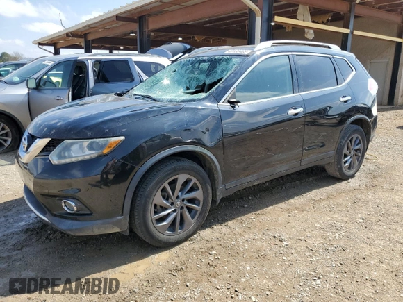 2016 Nissan Rogue SL with VIN 5N1AT2MT9GC770360, listed as a Copart auction lot 49128465 with 157,934 mi miles and Salvage Title. Bid and sale history available at carsss.com. Image 1.