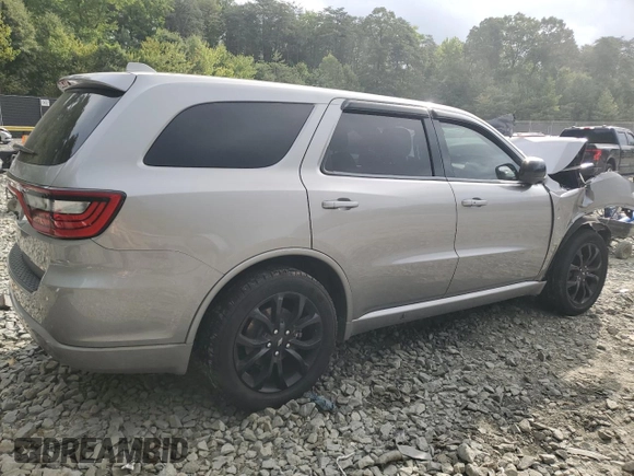 2020 Dodge Durango SXT Plus with VIN 1C4RDHAG6LC410651, listed as a Copart auction lot 65951744 with 52,956 mi miles and Salvage Title. Bid and sale history available at carsss.com. Image 3.