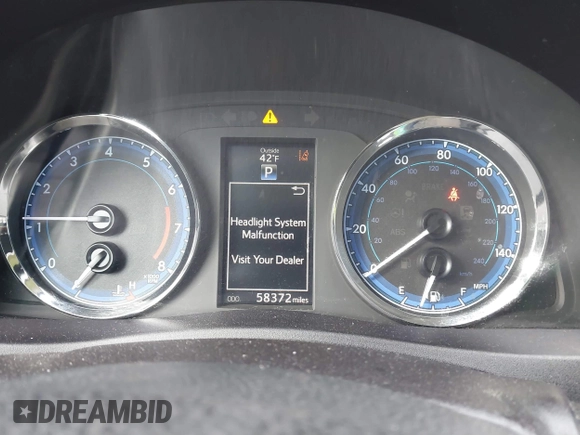 2019 Toyota Corolla L with VIN 2T1BURHE9KC219002, listed as a IAAI auction lot 41689048 with 58,372 mi miles and . Bid and sale history available at DreamBid. Image 7.