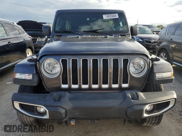 2021 Jeep Wrangler Unlimited Sahara High Altitude z VIN 1C4HJXEG0MW603872, wystawiony jako Copart lot #74835884 z przebiegiem 31 008 mil mil oraz Nie do naprawy • Non repairable. Historia ofert i sprzedaży dostępna na DreamBid. Obrazek 5.