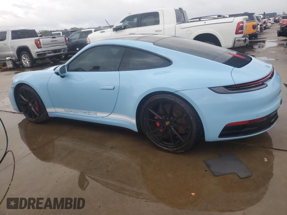 2024 Porsche 911 Carrera S with VIN WP0AB2A97RS220521, listed as a Copart auction lot 74099424 with 0 mi miles and Salvage Title. Bid and sale history available at carsss.com. Image 2.