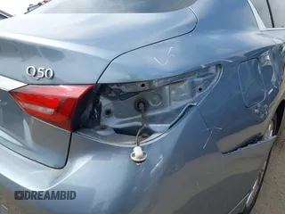 2018 Infiniti Q50 3.0t LUXE with VIN JN1EV7AP9JM352079, listed as a IAAI auction lot 42030404 with 62,550 mi miles. Bid and sale history available at carsss.com. Image 18.
