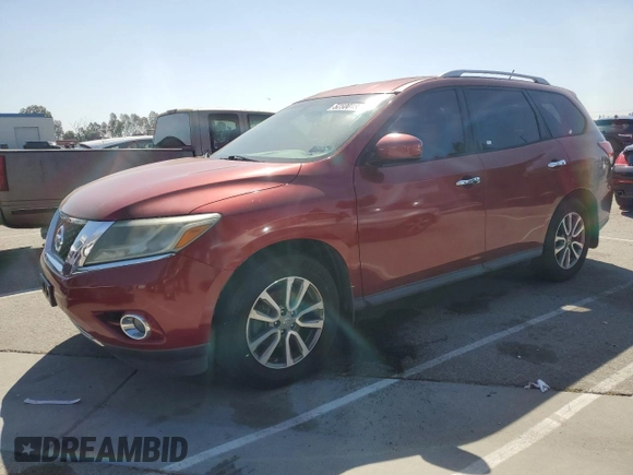 2015 Nissan Pathfinder SL with VIN 5N1AR2MN0FC618594, listed as a Copart auction lot 52500135 with 140,200 mi miles and Clean title. Bid and sale history available at DreamBid. Image 1.