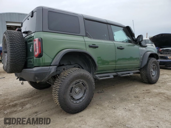 2024 Ford Bronco Everglades with VIN 1FMEE4HH8RLA00375, listed as a Copart auction lot 55608045 with 17,770 mi miles and Salvage title. Bid and sale history available at DreamBid. Image 3.