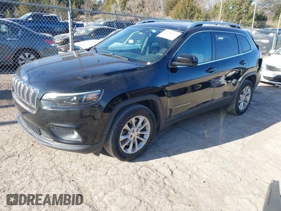 2019 Jeep Cherokee Latitude with VIN 1C4PJLCB9KD358980, listed as a IAAI auction lot 41749549 with 92,712 mi miles. Bid and sale history available at carsss.com. Image 2.