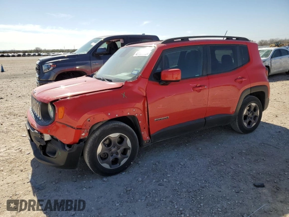 2015 Jeep Renegade Latitude with VIN ZACCJABH8FPC05359, listed as a Copart auction lot 42190115 with 77,633 mi miles and Salvage Title. Bid and sale history available at carsss.com. Image 1.