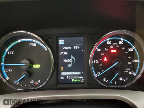 2016 Toyota RAV4 Hybrid XLE with VIN JTMRJREV0GD035203, listed as a Copart auction lot 54300225 with 153,369 mi miles and Salvage Title. Bid and sale history available at carsss.com. Image 9.