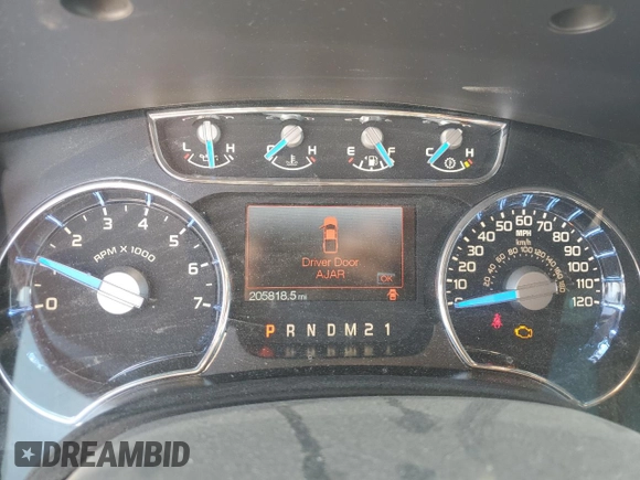 2014 Ford F-150 XL with VIN 1FTFW1EF2EKE62910, listed as a Copart auction lot 48126525 with 205,818 mi miles and Salvage Title. Bid and sale history available at carsss.com. Image 9.