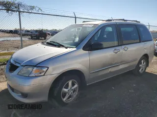 2002 Mazda MPV LX with VIN JM3LW28J520311163, listed as a Copart auction lot 85647314 with 0 mi miles and Salvage Title. Bid and sale history available at carsss.com. Image 1.