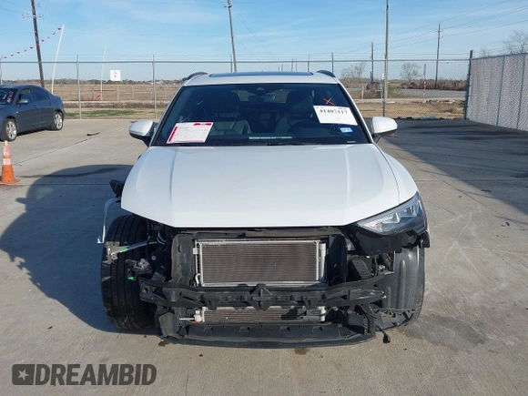 2022 Audi Q3 S line Premium with VIN WA1DECF39N1072980, listed as a IAAI auction lot 41407117 with 19,397 mi miles and . Bid and sale history available at DreamBid. Image 12.