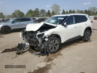 2021 Nissan Rogue SV z VIN JN8AT3BB5MW205669, wystawiony jako Copart lot #54532685 z przebiegiem 61 407 mil mil oraz Szkoda całkowita • Salvage title. Historia ofert i sprzedaży dostępna na DreamBid. Obrazek 1.