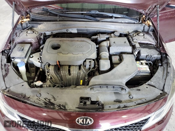 2018 Kia Optima LX z VIN 5XXGT4L37JG222263, wystawiony jako Copart lot #59760854 z przebiegiem 87 699 mil mil oraz Szkoda całkowita • Salvage title. Historia ofert i sprzedaży dostępna na DreamBid. Obrazek 12.