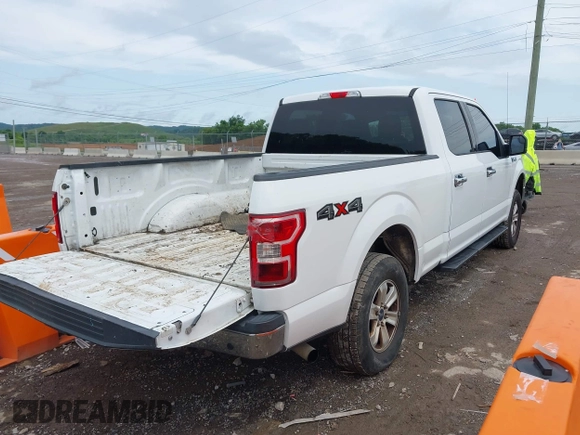 2018 Ford F-150 XL with VIN 1FTFW1E56JFA19198, listed as a IAAI auction lot 42537857 with 213,868 mi miles and . Bid and sale history available at DreamBid. Image 4.