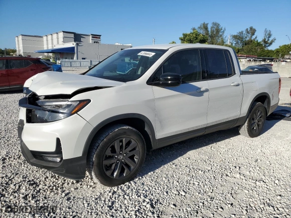 2021 Honda Ridgeline Sport with VIN 5FPYK3F1XMB015473, listed as a Copart auction lot 47996665 with 52,210 mi miles and Salvage Title. Bid and sale history available at carsss.com. Image 1.