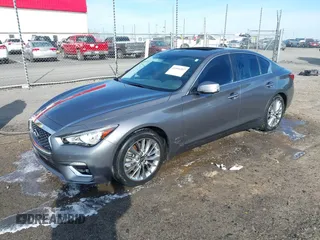 2021 Infiniti Q50 3.0t LUXE with VIN JN1EV7BP5MM707302, listed as a IAAI auction lot 41844207 with 83,201 mi miles. Bid and sale history available at carsss.com. Image 2.