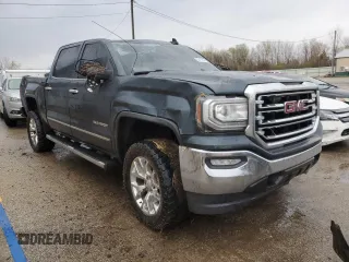 2017 GMC Sierra 1500 SLT with VIN 3GTP1NEC6HG213554, listed as a Copart auction lot 52436745 with 104,023 mi miles and Salvage title. Bid and sale history available at DreamBid. Image 4.
