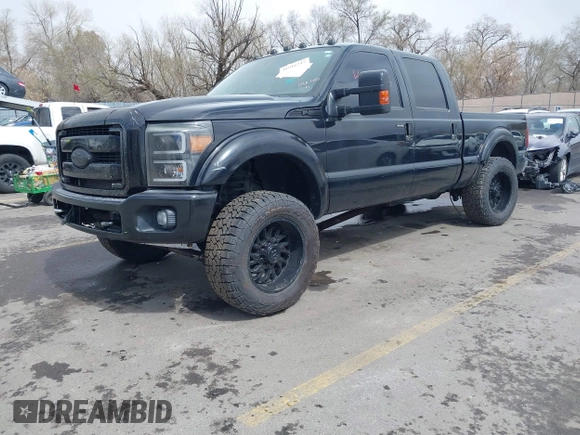 2014 Ford F-250 XL with VIN 1FT7W2BT4EEB31135, listed as a IAAI auction lot 41916247 with 215,119 mi miles. Bid and sale history available at carsss.com. Image 2.