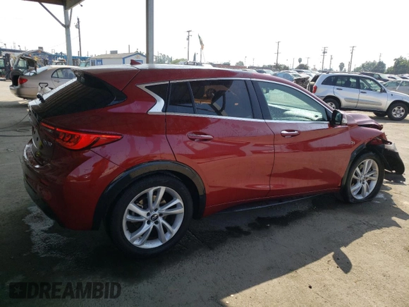 2018 Infiniti QX30 ESSENTIAL with VIN SJKCH5CP7JA056408, listed as a Copart auction lot 68911593 with 55,262 mi miles. Bid and sale history available at carsss.com. Image 3.
