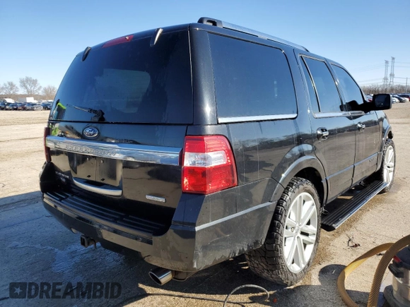 2015 Ford Expedition Platinum with VIN 1FMJU1MT4FEF31597, listed as a Copart auction lot 50066065 with 157,523 mi miles and Salvage title. Bid and sale history available at DreamBid. Image 3.