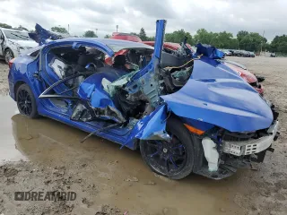 2017 Honda Civic LX with VIN 19XFC2F58HE057307, listed as a Copart auction lot 56064895 with Not provided miles and Salvage title. Bid and sale history available at DreamBid. Image 4.