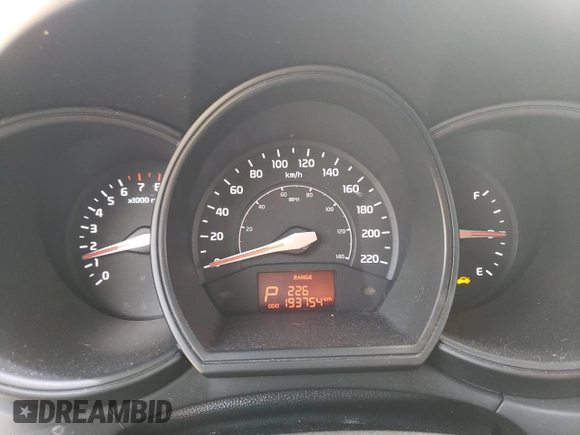 2013 Kia Rio LX with VIN KNADM4A37D6102806, listed as a Copart auction lot 52208465 with 193,754 mi miles and Clean Title. Bid and sale history available at DreamBid. Image 9.