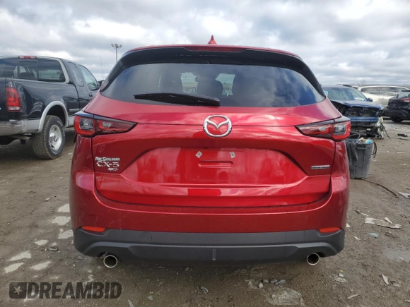 2023 Mazda CX-5 S Preferred with VIN JM3KFBCM7P0266277, listed as a Copart auction lot 47000455 with 22,792 mi miles and Salvage Title. Bid and sale history available at carsss.com. Image 6.