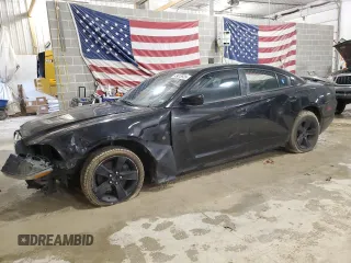 2013 Dodge Charger SE with VIN 2C3CDXBG1DH625372, listed as a Copart auction lot 43815925 with 217,536 mi miles and Salvage Title. Bid and sale history available at carsss.com. Image 1.