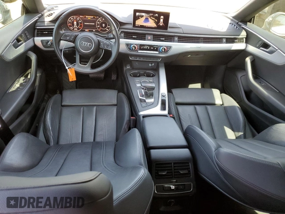 2018 Audi A5 Sportback Premium with VIN WAUDNCF51JA130255, listed as a Copart auction lot 69116454 with 58,292 mi miles and Salvage Title. Bid and sale history available at carsss.com. Image 8.