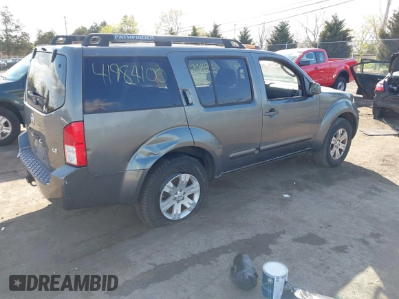 2006 Nissan Pathfinder SE z VIN 5N1AR18W66C674102, wystawiony jako IAAI lot #41984100 z przebiegiem 274 803 mil mil oraz . Historia ofert i sprzedaży dostępna na DreamBid. Obrazek 4.
