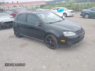 2009 Volkswagen Golf GTI with VIN WVWHV71K09W123952, listed as a IAAI auction lot 42734652 with 110,000 mi miles and . Bid and sale history available at DreamBid. Image 1.