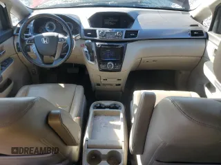 2016 Honda Odyssey EX-L with VIN 5FNRL5H65GB019868, listed as a Copart auction lot 46218155 with 150,714 mi miles and Salvage Title. Bid and sale history available at DreamBid. Image 8.
