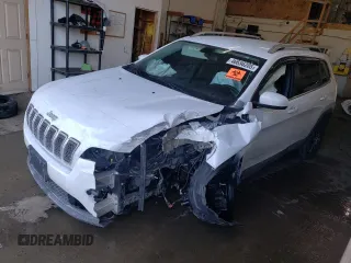 2019 Jeep Cherokee Latitude Plus with VIN 1C4PJMLB4KD258338, listed as a Copart auction lot 46656205 with 0 mi miles and Salvage Title. Bid and sale history available at carsss.com. Image 1.