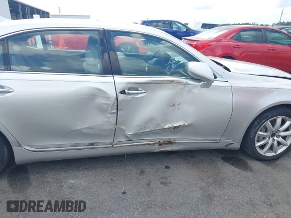 2007 Lexus LS 460 L with VIN JTHGL46F375017296, listed as a IAAI auction lot 42494641 with 158,936 mi miles and . Bid and sale history available at DreamBid. Image 6.