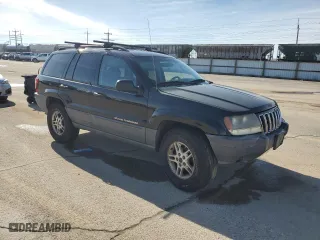 2002 Jeep Grand Cherokee Laredo with VIN 1J4GW48S82C241889, listed as a Copart auction lot 46252045 with 215,697 mi miles and Salvage Title. Bid and sale history available at carsss.com. Image 4.
