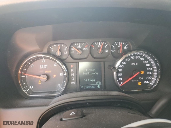 2016 Chevrolet Tahoe Commercial with VIN 1GNSKDKC5GR359813, listed as a Copart auction lot 48715525 with 108,890 mi miles and Salvage Title. Bid and sale history available at carsss.com. Image 9.