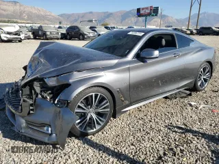 2019 Infiniti Q60 3.0t LUXE with VIN JN1EV7EK0KM230128, listed as a Copart auction lot 74386724 with 42,230 mi miles and Salvage Title. Bid and sale history available at carsss.com. Image 1.