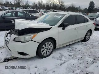 2016 Subaru Legacy 2.5i with VIN 4S3BNAA68G3007631, listed as a Copart auction lot 44343145 with 0 mi miles and Salvage Title. Bid and sale history available at carsss.com. Image 1.