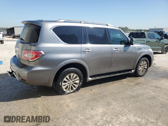 2017 Nissan Armada SL with VIN JN8AY2ND4H9004827, listed as a Copart auction lot 50012605 with 208,478 mi miles and Clean Title. Bid and sale history available at carsss.com. Image 3.