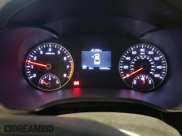 2019 Kia Optima LX with VIN 5XXGT4L38KG373727, listed as a Copart auction lot 48548435 with 103,040 mi miles and Salvage title. Bid and sale history available at DreamBid. Image 9.