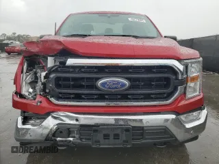 2021 Ford F-150 XL with VIN 1FTMF1E56MKE11052, listed as a Copart auction lot 46273985 with 31,100 mi miles and Salvage title. Bid and sale history available at DreamBid. Image 5.