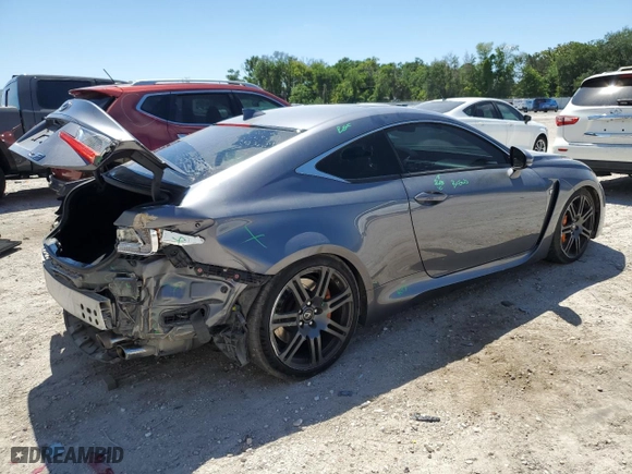 2017 Lexus RC F with VIN JTHHP5BC1H5005871, listed as a Copart auction lot 49729704 with NaN miles. Bid and sale history available at carsss.com. Image 3.