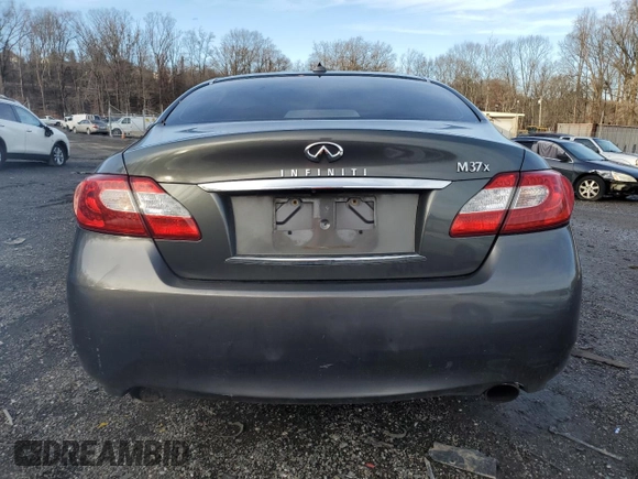 2012 Infiniti M37 with VIN JN1BY1AR7CM390535, listed as a Copart auction lot 84595234 with 0 mi miles and Salvage Title. Bid and sale history available at carsss.com. Image 6.