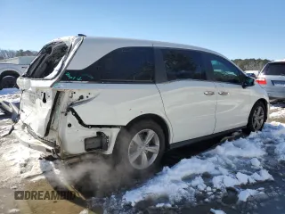 2020 Honda Odyssey EX with VIN 5FNRL6H54LB051900, listed as a Copart auction lot 45345905 with 47,958 mi miles and Salvage title. Bid and sale history available at DreamBid. Image 3.